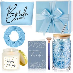 Logo personalizzato doccia nuziale regalo per le donne da sposa con tazza profumata candela borsa per il trucco carta di nozze regalo per il <span class=keywords><strong>matrimonio</strong></span> - Product Image 6