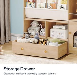 Ensemble organisateur d'étagère et de rangement de jouets pour enfants, rangement pour livres d'enfants, <span class=keywords><strong>présentoir</strong></span> de bibliothèque, étagère pour enfants - Product Image 3