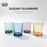 Verres à whisky en cristal style Old Fashioned pour achat en gros – Idéal pour jus, eau, vin, restaurants, hôtels – Tasses en verre coloré