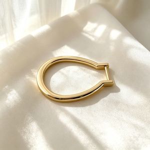 Hebilla de Cinturón Moderna con Anillo en D de Línea Limpia, Cierre de Aleación Cepillada para Cinturones Casuales de Oficina para Mujer - Product Image 3