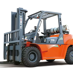 Carretilla elevadora diesel de gran tamaño HELI 7ton de alta calidad CPCD70 con neumáticos sólidos - Product Image 1