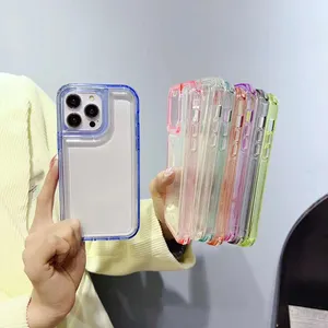 Venta al por mayor nueva 2 en 1 funda de teléfono de color a prueba de golpes para <span class=keywords><strong>Motorola</strong></span> E32/G32/G42/G60 Fundas para celular anti-caída cubierta trasera del teléfono - Product Image 1