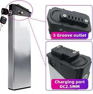 Batería de Litio Ligera de 48V 10.4Ah para Bicicletas/Scooters Eléctricos EB7 con Motor Integrado de 350W-1000W con Cargador BMS - Product Image 3