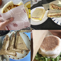 Sac en papier kraft extra épais résistant à la graisse, de qualité alimentaire, pochette triangulaire à emporter pour collations, beignets, boulangerie, vente en gros