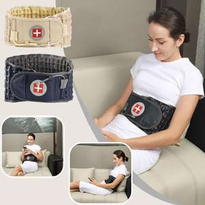 Ceinture de traction lombaire gonflable réglable unisexe pour adulte, attelle de décompression à air, soulagement des douleurs dorsales, correcteur de posture - Product Image 5