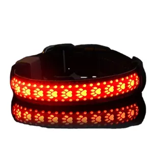 High Quality Wholesale LED Pet Collar for Dogs Fiber Optic Material with Flashing LED for Graduation Easter Ramadan & New Year