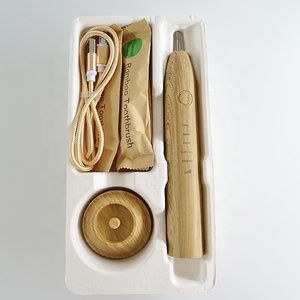 <span class=keywords><strong>Brosse</strong></span> à dents électrique <span class=keywords><strong>rechargeable</strong></span> en <span class=keywords><strong>bambou</strong></span> avec têtes de <span class=keywords><strong>brosse</strong></span> à dents en <span class=keywords><strong>bambou</strong></span> remplaçables - Product Image 5