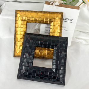 Bán buôn đen khảm cổ điển rỗng khung ảnh 5x7 8x10 11x14 16x20 20x24 OEM ODM hiện đại tường nghệ thuật gỗ vàng khung ảnh - Product Image 1