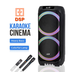 Altavoces Inalámbricos NDR-1306 1308 1310 1312 <span class=keywords><strong>para</strong></span> Karaoke con Luces LED RGB, Control Remoto, Salida <span class=keywords><strong>de</strong></span> Audio y Diseño Portátil - Product Image 1