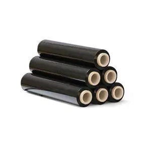 Customizable Plastic Wrap Transparent Black Stretch Foil for Packaging