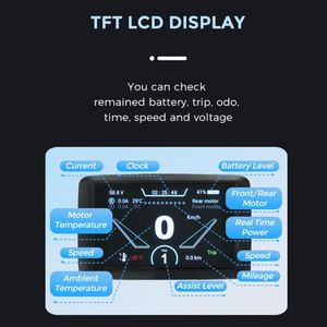 Monopattino Elettrico Pieghevole per Adulti <span class=keywords><strong>Tiger</strong></span> 10 <span class=keywords><strong>Tiger</strong></span> 10 Pro con Display LCD, Potente Motore da 1200W*<span class=keywords><strong>2</strong></span> 60V, da Magazzino USA EU UK DE AU - Product Image 2