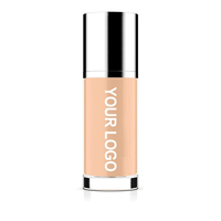 Fond de Teint Liquide Hydratant Correcteur Éclaircissant Waterproof Longue Durée Couvrance Totale Léger pour Femme 30ml
