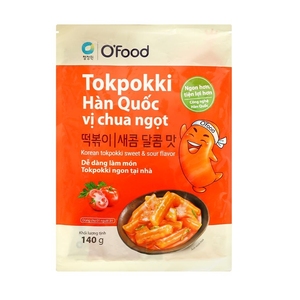 Auténtico Pastel de Arroz Instantáneo de Sabor Suave para Todas las Edades, Venta al por Mayor, Exportación, O'Food, Tokpokki Coreano Agridulce 140g - Product Image 2