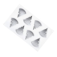 Moule en silicone 8 cavités en forme de fromage pour gâteaux, savons, bougies et résine – Échantillon gratuit usine 322 – Idéal pour la pâtisserie maison DIY
