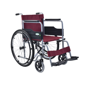 แผ่นหนัง SYIV100-17A takan พับได้ที่พักเท้าคงที่24 "โครงเหล็กล้อหลังรถเข็นคนพิการ100กก. - Product Image 2