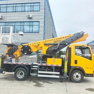 China Howo 28m High Altitude Operation Trucks Sky Lift Boom Working Bucket Man Lifting Truck for Sale - Product Image 2