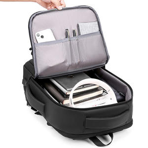 Sac à dos professionnel en feutre imperméable pour ordinateur portable 15,6 pouces, avec cadre externe, recharge USB, capacité 20-35L, pour hommes et femmes, idéal pour les voyages - Product Image 4