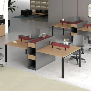 Cadre en métal Personnel Espace de travail Espace Mobilier Table de bureau commercial Mobilier de bureau moderne Fabricant en Chine en bois 3 ~ 5 ans