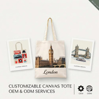 Sac en toile de coton avec logo personnalisé, design britannique Big Ben Booth, mini sac fourre-tout en toile