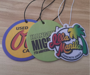 free samples paper car air freshener Different smells custom air freshener car with logo