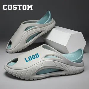 New Summer Beach Outdoor Soft Foam Flats Slides Sandals Logo Custom Sport Slipper EVA with Logo for Women Men