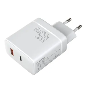 Lvxiangyuan מחשב נייד חכם סלולרי טלפון נייד QC 3.0 Pd 45W Usb סוג C Usbc רב 2 יציאות מתאם נסיעות CE מהיר Gan מטען קיר