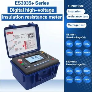 ES3035E+ ES3035+ Digitaler Megohmmeter für Transformatoren und Motoren, Isolationswiderstandsmessgerät mit Wiederaufladbarem Akku, Ohm-Bereich - Product Image 5
