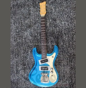 Guitare Weifang 6 cordes bleu métallisé - Product Image 2