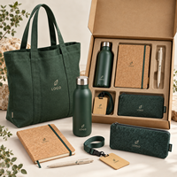 Kits Cadeaux de Conférence Personnalisés Écoresponsables avec Sac Fourre-tout RPET, Carnet en Liège, Stylo, Bouteille, Badge, Lanière, Pochette en Feutre – Fournisseur d'Entreprises