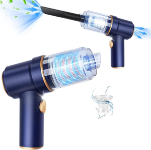 Aspirador de mano inalámbrico portátil de 120W para coche, plumero de aire de alta potencia de <span class=keywords><strong>9000Pa</strong></span>, luz LED, boquillas múltiples, plástico duradero - Product Image 1