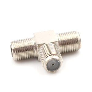 OEM TV Aerial Freeview <strong>Virgin</strong> <strong>Media</strong> Silver Thread F Socket T Splitter Adaptor <strong>Cable</strong> - Product Image 4