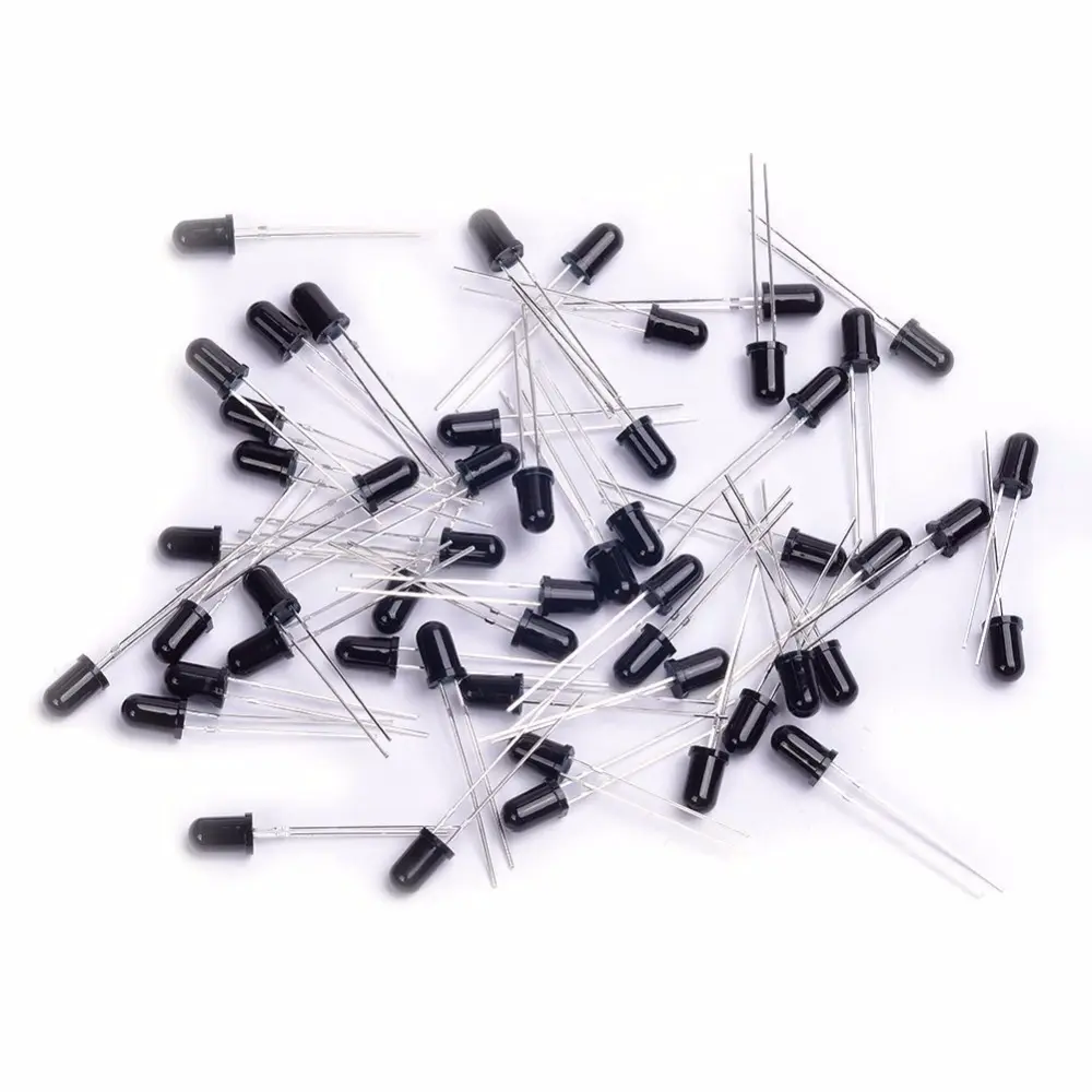 Juhong BlackLe 5mm In frared Receiver Diode 940nm IR LEDs Diodesfor