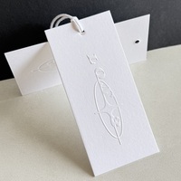 Étiquettes de prix en papier coton personnalisées de haute qualité, écologiques, pour vêtements, sacs, chaussures, vente en gros, logo personnalisé