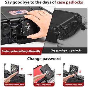 Kinghardcase TSA Được Phê Duyệt Sig Sauer P320 Tương Thích Cứng Shell Gun Trường Hợp Khóa Đóng Cửa Không Thấm Nước IP67 Cho Du Lịch - Product Image 6