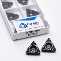 Outils de tournage en carbure Ginley 16ER/IR 1.0ISO/1.5/2.0/2.5ISO/11W/AG55/14NPT, inserts de filetage pour tour, revêtement CVD personnalisé OEM