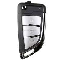 Télécommande universelle filaire Xhorse XKKF21EN série XK, 3 boutons, clé de voiture pliable VVDI pour VVDI2/VVDI Mini/Key Tool Max