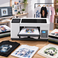 Imprimante DTG Multicolore Entièrement Automatique à Écran Tactile Reeleyin Smart H5, Encre de Revêtement Textile, WiFi/Ethernet, Faible Coût, Impression DIY