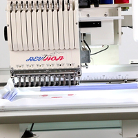 Machine à broder informatisée REVHON à tête unique multi-aiguilles (9/12 aiguilles) 350*230MM, vente en gros, prix abordable