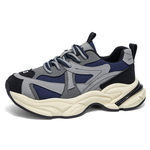 Sneakers Chunky Dad rétro unisexes, à blocs de couleurs, respirantes, en mesh, plateforme, chaussures décontractées augmentant la taille - Product Image 5