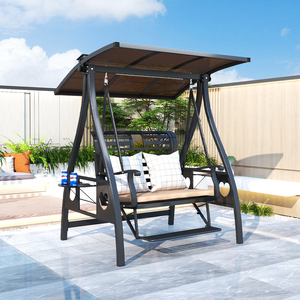 Chaise d'oscillation en aluminium extérieure résistante 3 places pour la relaxation de <span class=keywords><strong>jardin</strong></span> nouveau design - Product Image 3