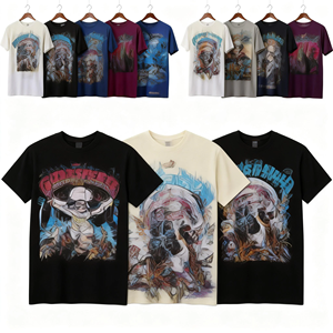 T-Shirt Vintage Stampata da Uomo in Cotone 100% con Spalle Cadenti e Maniche Corte, Stile Streetwear Oversize - Qualità e Velocità <span class=keywords><strong>che</strong></span> Dio Apprezza - Product Image 1