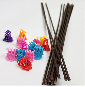 P10 marrone piccole piante rampicanti medie vite singolo stelo piante orchidee clip per il supporto delle piante - Product Image 4