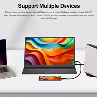 Moniteur portable GTMEDIA Game Mate 173 avec taux de rafraîchissement élevé 165 Hz et écran IPS 2,5K compatible PS4/5