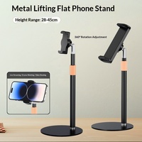 Support de téléphone et tablette réglable BHA ZM21 pour bureau, rotation à 360°, support de diffusion en direct, support de bureau multi-angles pour smartphone et iPad