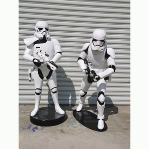 店の窓のディスプレイのための家の装飾のためのカスタム手作りの高品質スターウォーズ等身大の像樹脂彫刻工芸品 - Product Image 4