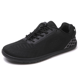 Zapatos Deportivos de Malla con Cordones, Punta Redonda, Transpirables, Entresuela de EVA, Suela de Goma, para Todas las Temporadas, Color Gris, Venta al Por Mayor - Product Image 3