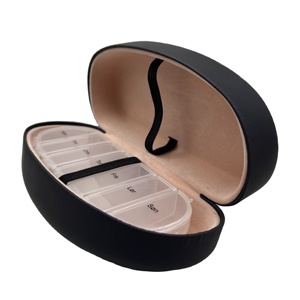 New Pill Box Large Pill Organizer with 7 Day <b>Glasses</b> <b>Case</b> to Hold Vitamin Storage Box - Product Image 3