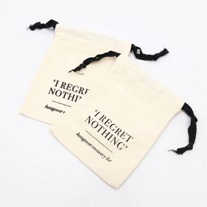 Custom Logo Muslin Cotton Drawstring Cosmetic Skincare Makeup Storage <b>Bag</b> Organic Muslin <b>Dust</b> Gift Pouch - Product Image 4