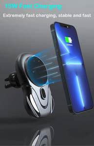 Cargador Inalámbrico Magnético para Auto de 15W, Soporte para Teléfono de Doble Uso para Rejilla de Ventilación, Compatible con Teléfonos IOS Serie 12/13 - Product Image 6