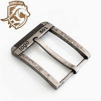 HORSE LOVE 40mm 00015 Boucle de ceinture à ardillon personnalisée pour homme/femme, style simple, couleur et design personnalisables